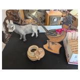 3PC FUR DONKEY, METAL ROADRUNNER, WESTERN STYLE