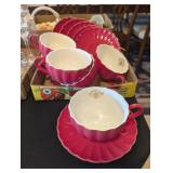 SET OF 6 AMAZINGWARE CUP & SAUCERS
