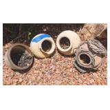 4PC TERRACOTTA POTS, OTHER