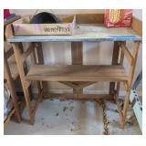 GARDENING TABLE #1, WOOD & METAL