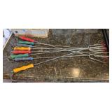 WOOD HANDLE METAL SKEWERS