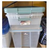 3PC PLASTIC STORAGE CONTAINERS #1