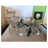 ASSTD HAND BLOWN GLASS CATS #3