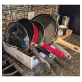 ASSTD SKILLETS, TRAMONTINA, CUISINART, OTHER