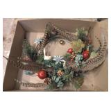 FALL WREATH W/PHEASANT FEATHERS, POMEGRANITE, OTHR