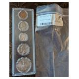 1941 5-COIN YEAR SET