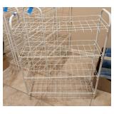 WIRE SHOE RACK, WHITE #2