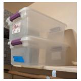 2PC STERILITE PLASTIC CONTAINERS, 15-QT