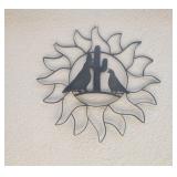 METAL CACTUS/QUAIL/SUNBURST  WALL ART