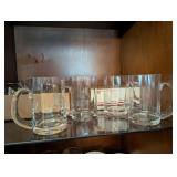 4PC GLASS STEINS