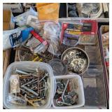 ASSTD HARDWARE, NAILS, SCREWS, BOLTS, HOOKS,