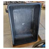 BLACK PLASTIC UTILITY TUB