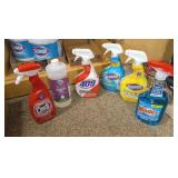 CLOROX CLEANER W/BLEACH, BATHROOM FOAMER,