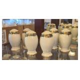 6PC FINE CHINA SALT & PEPPER SHAKERS