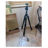 MANFROTTO TRIPOD, ADJUSTABLE HEIGHT &