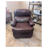BURGUNDY LEATHER RECLINER #1