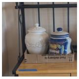 2PC CERAMIC CANISTERS, BISCOTTI, OTHER