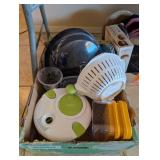 CUISINART SALAD SPINNER, HAND STRAINER, PLASTIC