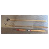 3PC GARDENING TOOLS, DANDELION WEEDER HULA HOE, &