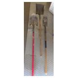 3PC WOOD HANDLE SHOVELS