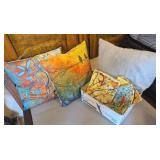 3PC PILLOWS & 4PC BIRD THEME THROW PILLOW COVERS