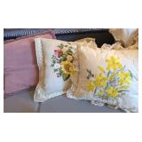 3PC THROW PILLOWS, EMBROIDERED,OTHER