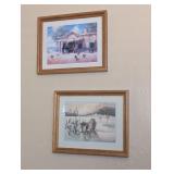 2PC FRAMED WALL ART, SOUTHWEST CANTINA, LANDSCAPE