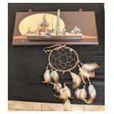 SW STYLE WALL ART, SIGNED & DREAM CATCHER