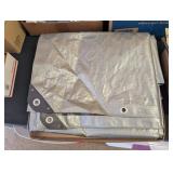 SILVER TARP, SIZE UNKNOWN