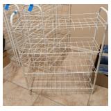 WIRE SHOE RACK, WHITE #4