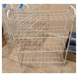 WIRE SHOE RACK, WHITE #5