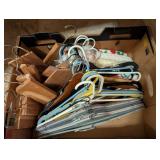 ASSTD HANGERS, PLASTIC, WOOD, VELOUR, ASSTD CEDAR