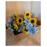 ASSTD FAUX FLOWERS, SUNFLOWER, HYDRANGEA, OTHER