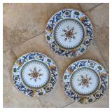 3PC BONVIDA PORTUGUESE DINNER PLATES