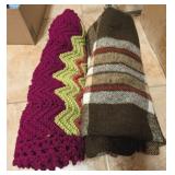 2PC THROW BLANKETS, AFGHAN, OTHER