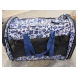 SMALL BLUE FLORAL PET TOTE #3