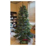 7' ARTIFICIAL CHRISTMAS TREE-PRELIT COLOR CHANGING