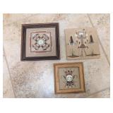 3PC NAVAJO SAND ART, FRAMED, OTHER
