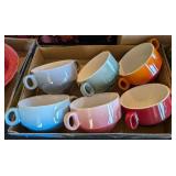 6PC LOVECASA STONEWARE SOUP MUGS