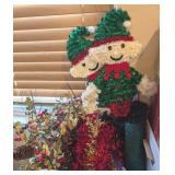 ASSTD CHRISTMAS GARLAND, RED/GOLD METALLIC