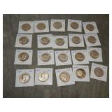 20 Kennedy 1964 90% SILVER Half Dollars