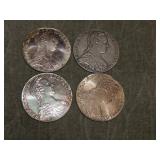 4 1780 Restrike Maria Theresa Thaler Silver Coins