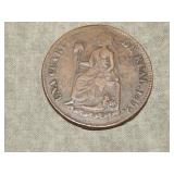 1859 1/4 Real Mexico Sonora RARE Late Die State