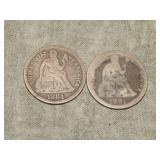 1884 & 1891 Liberty Seated Dimes