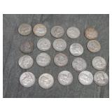 20 Franklin SILVER Half Dollars