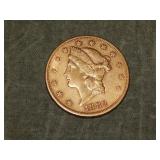 1882 S $20 Gold Coin Double Eagle NICE cond.