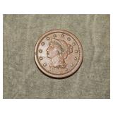 1854 Large Cent  XF to me U Grade