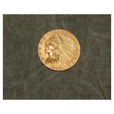 1929 P GOLD $2 1/2 coin