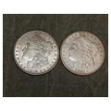1896 P & 1921 S Morgan SILVER Dollars