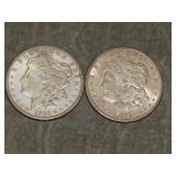 1921 S & 1921 D Morgan SILVER Dollars